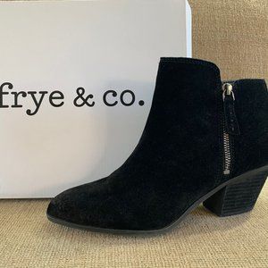 Frye & Co.,  Black Shortie Suede Boots
